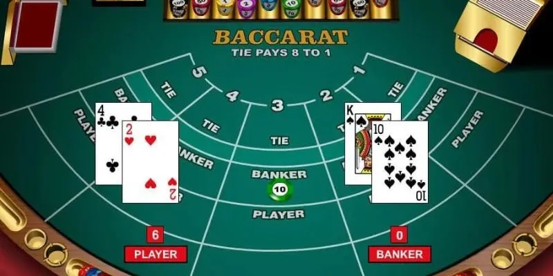 Baccarat là một trong những game bài nổi tiếng tại các cổng game trực tuyến