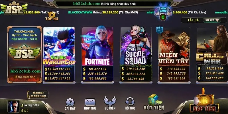 Điểm qua game slot hấp dẫn của B52 Điểm qua game slot hấp dẫn của B52